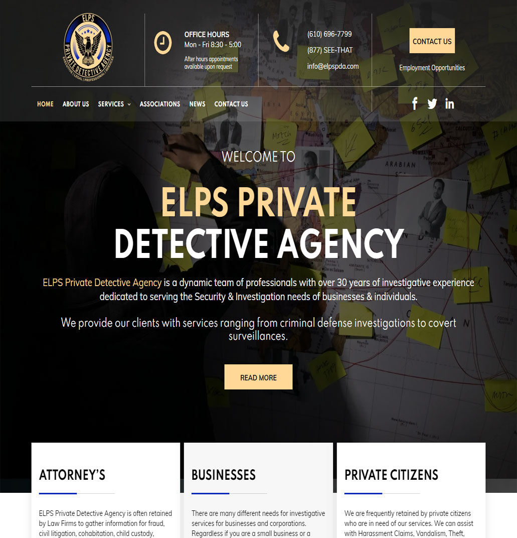 Fraud Investigation Website Design