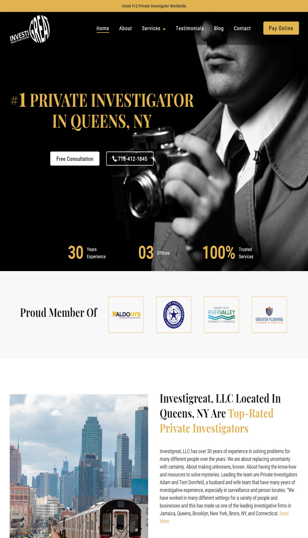 Private Investigators Website Design