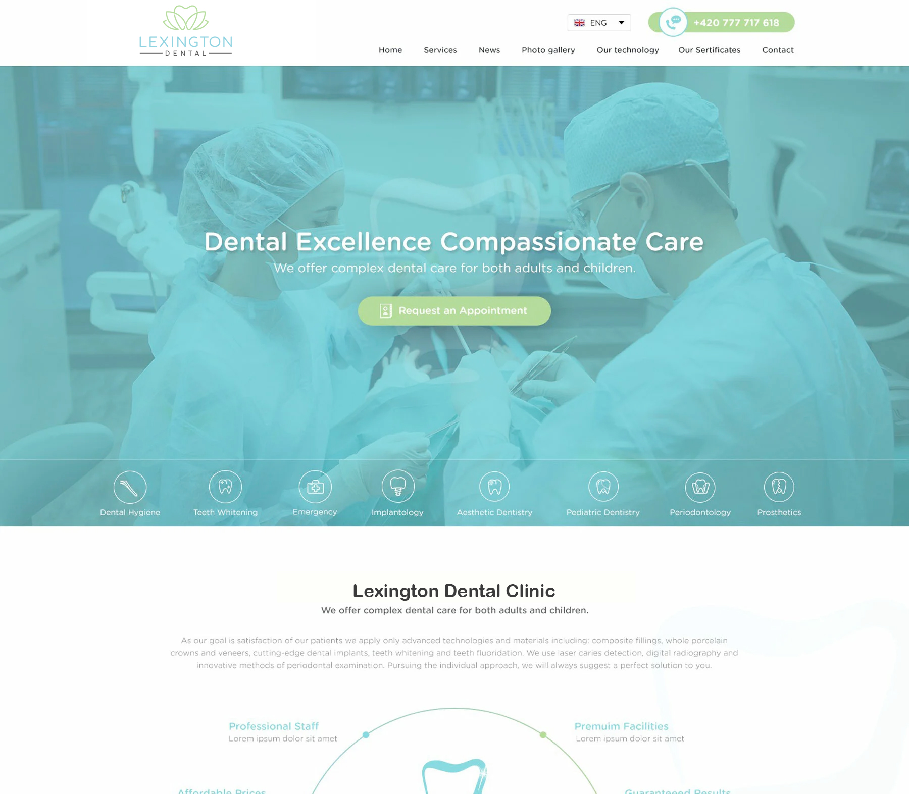 Oral Surgery Website Design