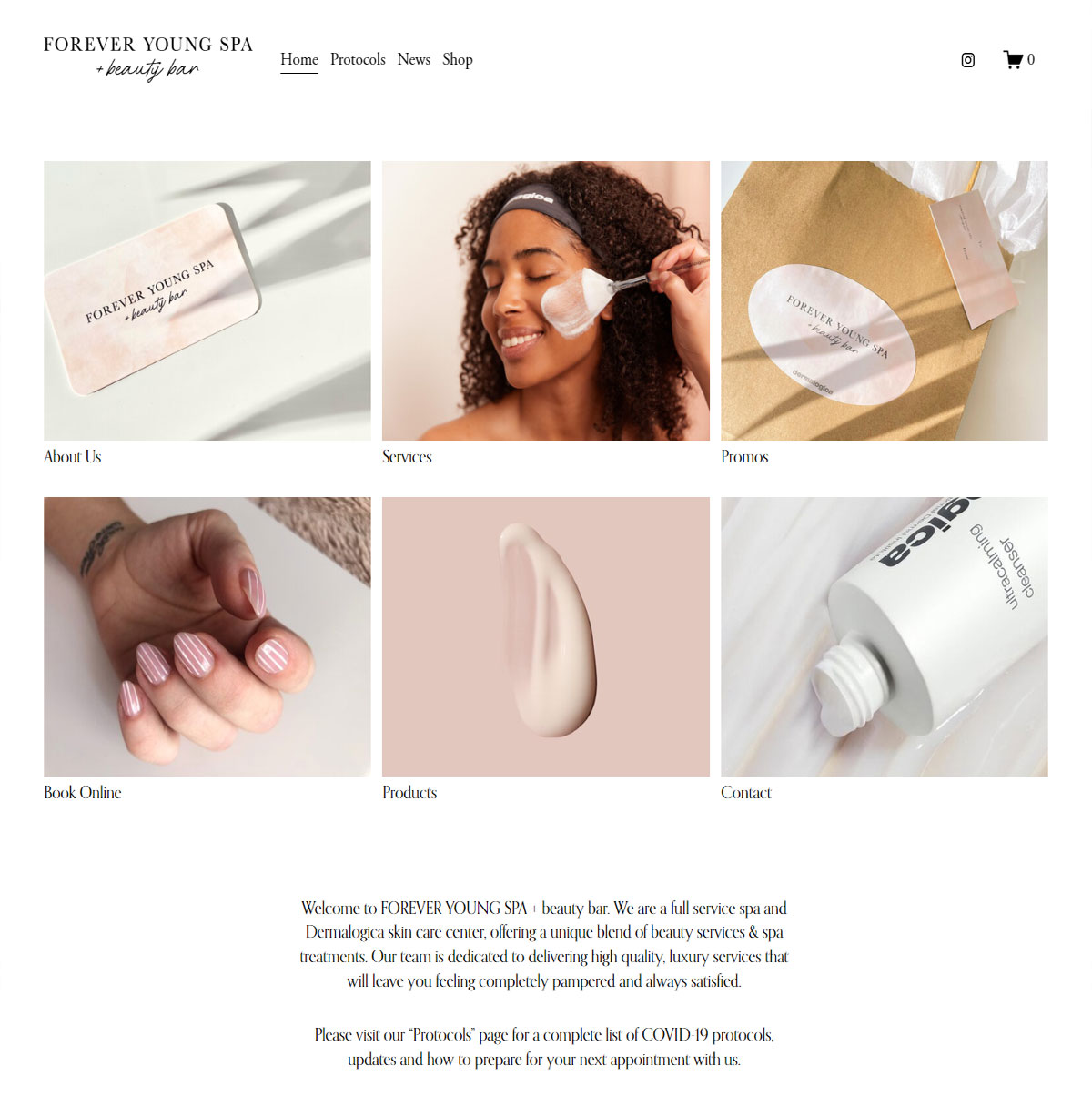 Manicure & Pedicure Website Design