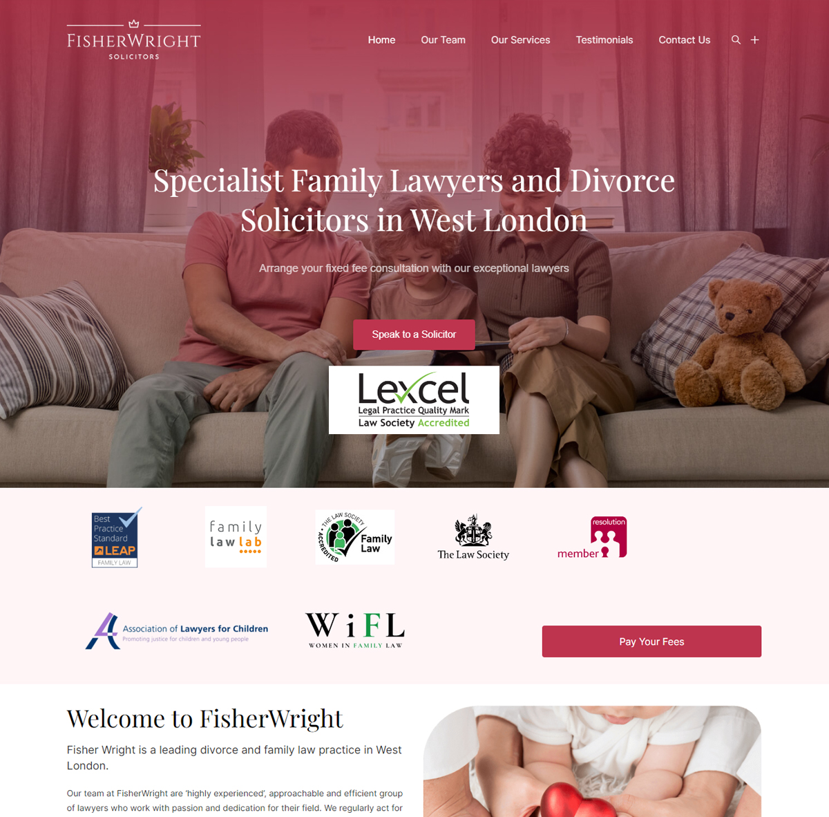 Adoptions Lawyer Website Design