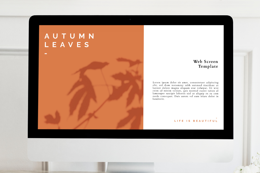 a minimalist web design template