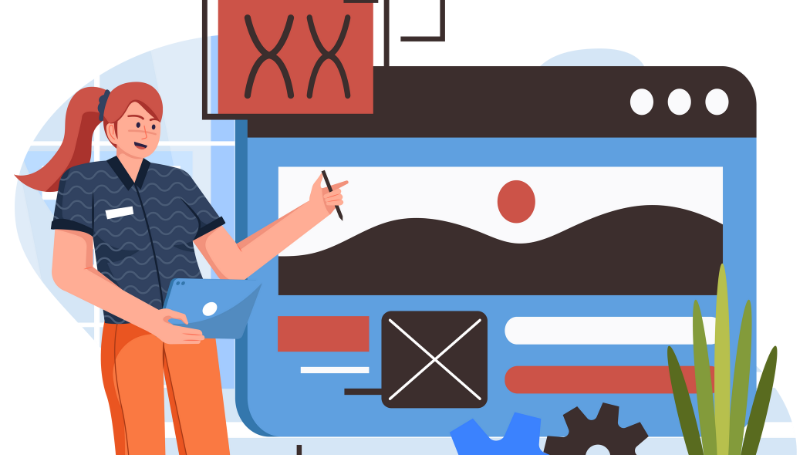 a woman designing a custom website in dallas a woman designing a custom website in dallas