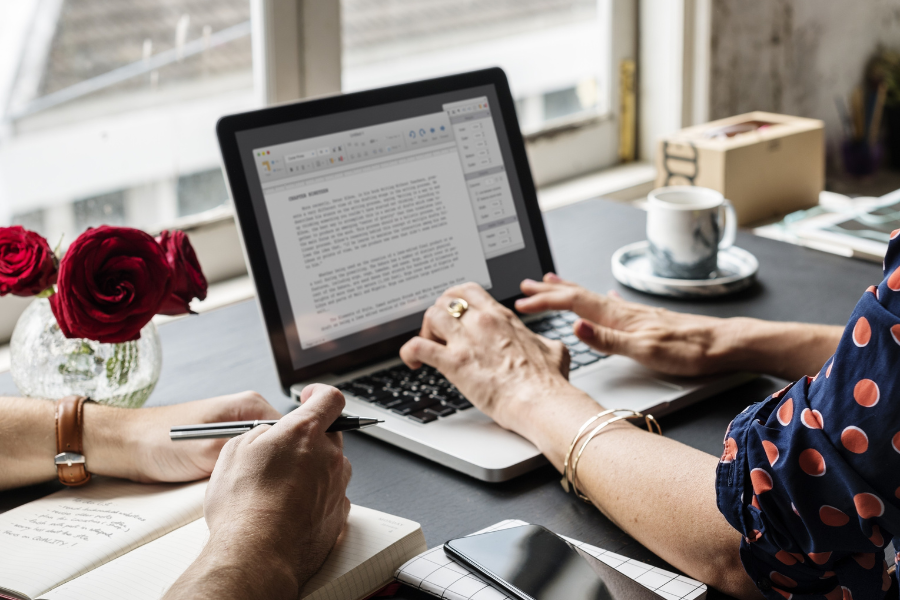 a team creating content for their website a team creating content for their website