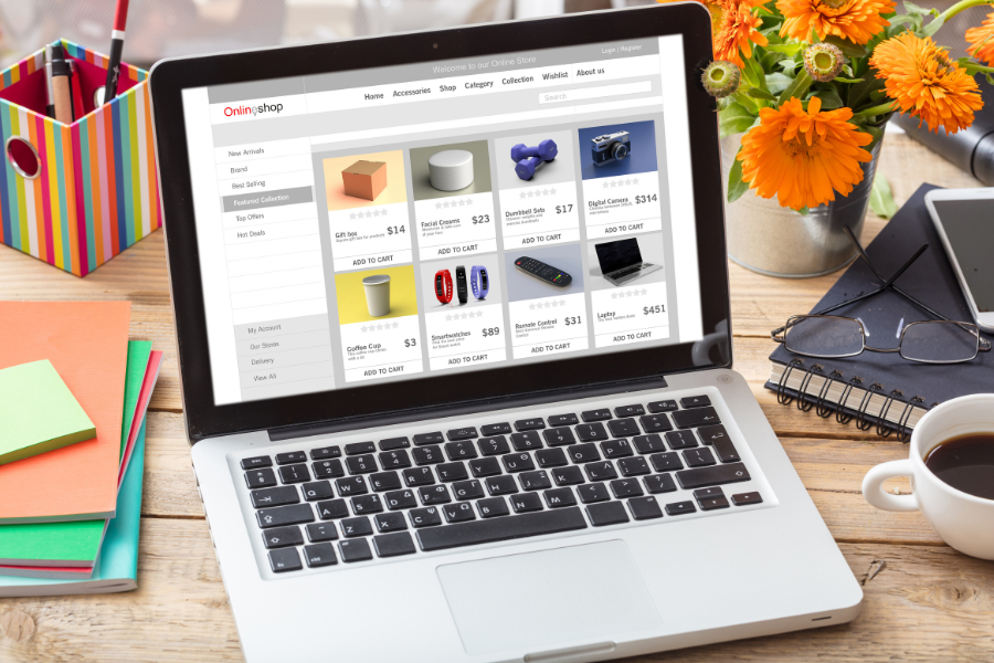 ecommerce website view ecommerce website view
